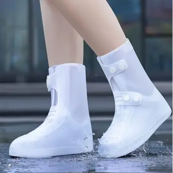  Противоплъзгащи обувки за дъжд Дизайн Водоустойчив защитен дъжд ботуши Външно облекло Силиконови обувки за дъжд Boot Rainy Days