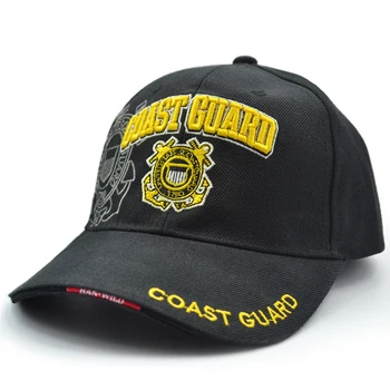 Регулируема брегова охрана Армията на САЩ Военна тактическа бейзболна шапка Летни мъже Обучение на открито Катерене сянка Слънцезащитна памучна шапка