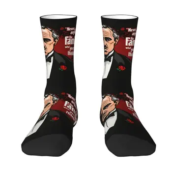 Сладък Кръстникът филм чорапи мъже жени топло 3D печат гангстер спортни футболни чорапи