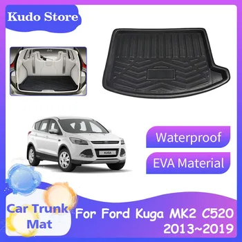  Стелки за багажник за Ford Kuga Escape MK2 C520 ST-Line 2013 ~ 2019 Задна товарна облицовка Калъфи Багаж Protecti Аксесоари за килими