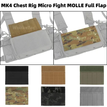 Тактически пълен MOLLE панел Micro борба шаси висящи панел за MK3 MK4 гърдите Rig лов жилетка фронт магия кука стикер капак