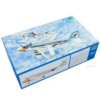 Тромпетист 02249 1/32 US A-6A Intruder Attack Aircraft Пластмасов монтаж Модел Handcraft Toy Gift Building Kit